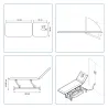 PACK KINÉ ESSENTIEL TABLE ÉLECTRIQUE COMPEX REHAB TABOURET - coloris bleu