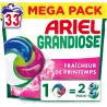 LESSIVE ARIEL GRANDIOSE CAPSULES DISSOLUTION RAPIDE SKIP - 33 pods