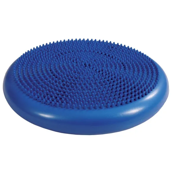Coussin D’équilibre 34 Cm – PVC Antidérapant, Avec Pompe, Billes Massage, Pour Yoga Ou Assise