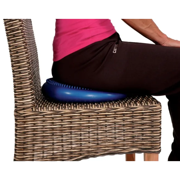 Coussin Veineux Surélévation Des Jambes Gonflable - Pour Améliorer Circulation, Réduire Gonflements - Inclut Pompe, Masque, Bouchons D'oreilles - PVC Floqué 66x58x28 Cm