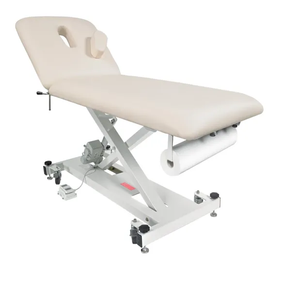 PACK DIVAN ÉLECTRIQUE AVEC TROU VISAGE LIFTBACK Beige + TABOURET OFFERT