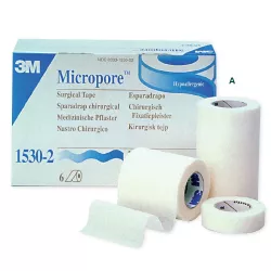 SPARADRAP EN ROULEAU MICROPORE 5CM BLANC 3M