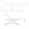 PACK DIVAN ÉLECTRIQUE AVEC TROU VISAGE LIFTBACK + TABOURET OFFERT