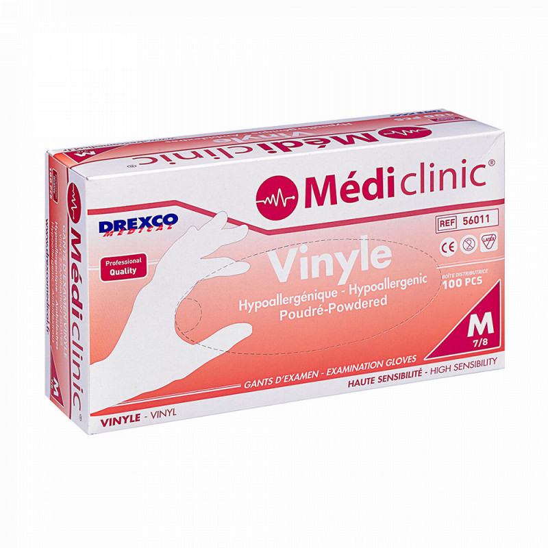 Gants vinyle mediclinic - Drexco Médical