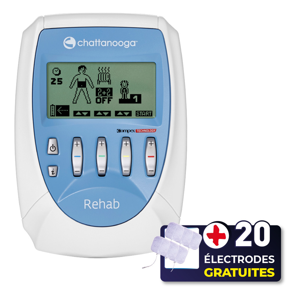 Pack compex pro rehab + 20 électrodes offertes - Drexco Médical