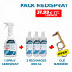 PACK SPRAY MEDISPRAY + 3 RECHARGES 1000 ML + CLE BARRIERE