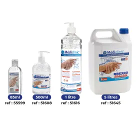 GEL HYDROALCOOLIQUE DERMOSEPT 5 L