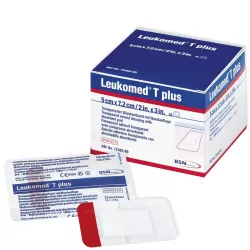 PANSEMENT ADHÉSIF TRANSPARENT STÉRILE LEUKOMED T PLUS BSN