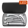 TROUSSE DE LARYNGOSCOPE F.O. + 4 LAMES