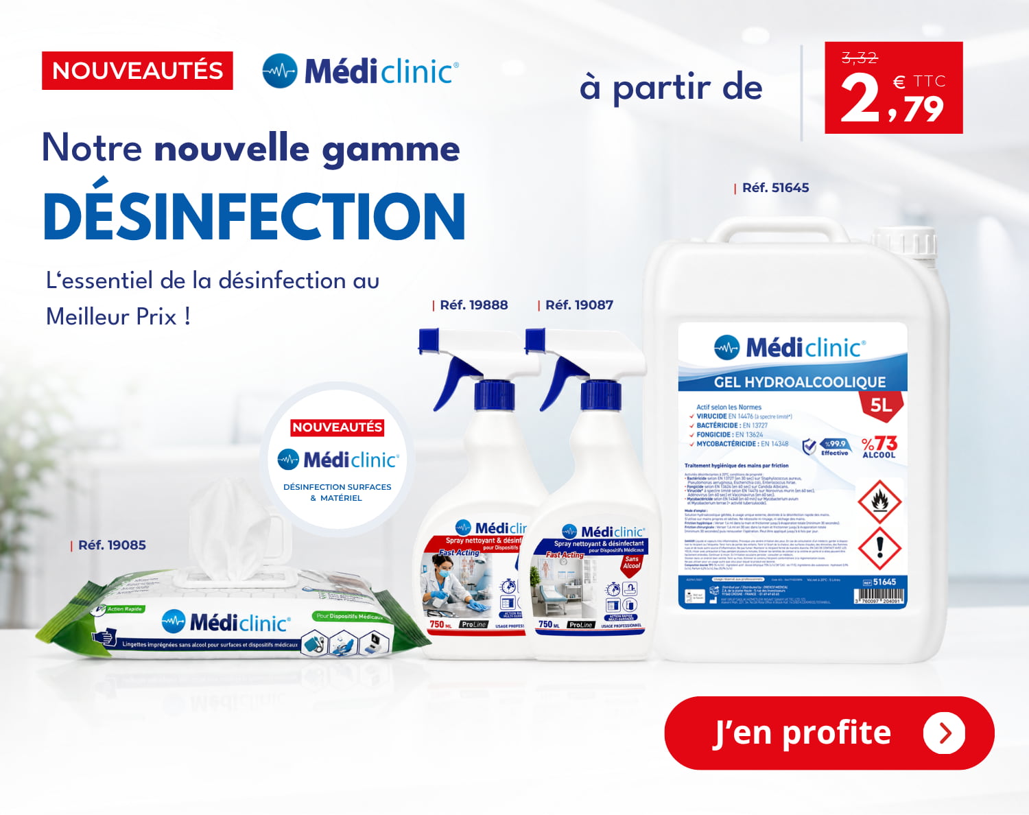 Nouveautés Désinfection Médi'Clinic