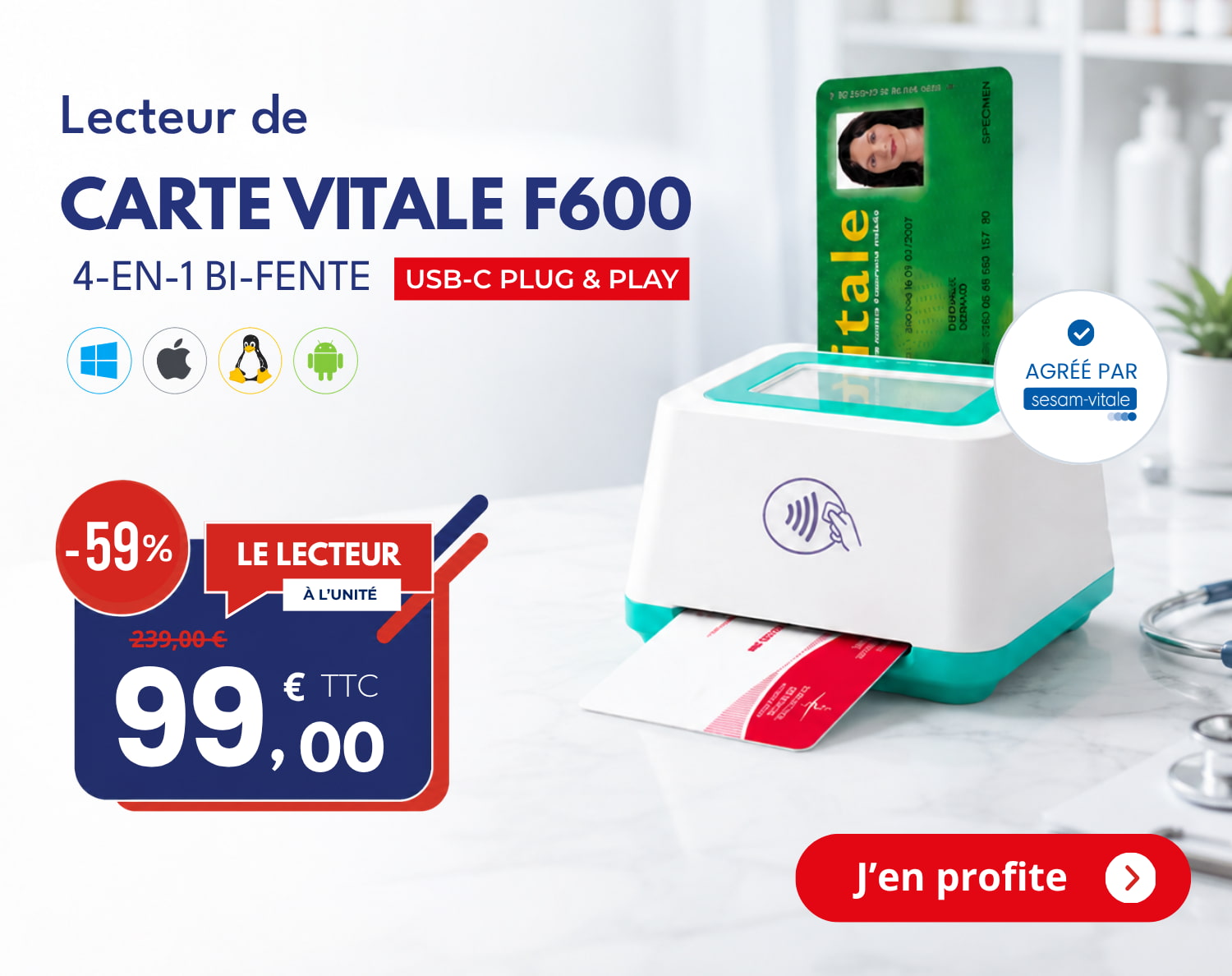 Lecteur de carte F600