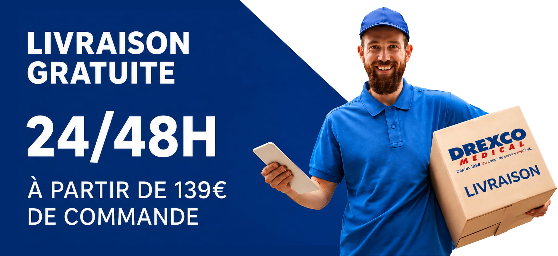 Livraison Drexco Médical gratuite en 24/48H 