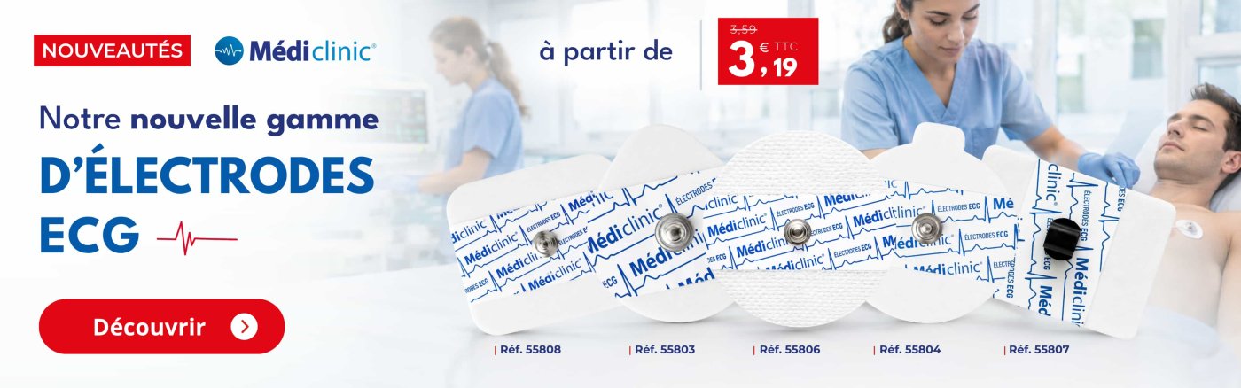 Notre gamme d'électrodes ECG Médi'Clinic