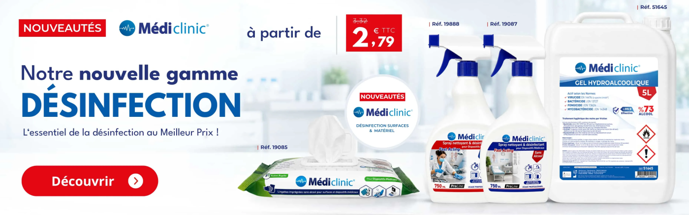 Nouveautés Désinfection Médi'Clinic